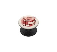 Pink Koala addormentato su un libro per gli amanti dei libri, lettori Kindle PopSockets PopGrip Adesivo