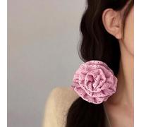 Pink Legami Di Capelli Fiore Nessun Danno Capelli Seta Scrunchies Per I Capelli Spessi Elastici Per Capelli Rosa Rossa Floreale Capelli Elastici Alta Coda Di Cavallo Titolare Prom Nozze Capelli Donne