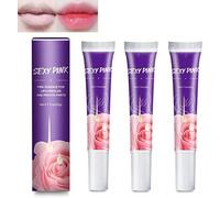 Pink Lip Serum Plumper, Pink Lip Serum Plump Gorgeous Glow of Lips, Pink Lip Serum Plumping, Hydrating Lip Stain for Women,Lip Lightening For Dark Lips, Lips Pink Fresh Lightening Bleaching Cream