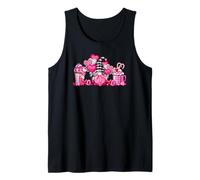Pink Love GNOME Graphic for Women with Valentines Latte Canotta