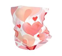Pink Love Heart Lover 26X30Cm Durevole Ghetta da Collo Versatili Headwrap per Ciclismo Uomo attività