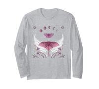 Pink Luna Moth Mistico Whimsigoth Art Disegno Episodico Maglia a Manica