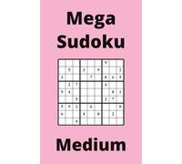 Pink Mega Sudoku Book, 9x9 Puzzles, 150 Pages, 5x8, Medium