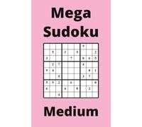 Pink Mega Sudoku Book, 9x9 Puzzles, 200 Pages, 5x8, Medium