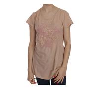 Pink Memories - Blusa in pizzo a maniche corte color crema - - Tops - Donna - Rosa - M