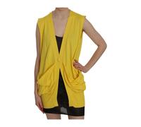 Pink Memories, ,Jackets ,Donna ,Giallo ,S Cardigan Senza Maniche con Scollo a V