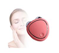 (Pink) Microcurrent facial massager, double roller wrinkle remover, facial shaping tool, V-face lifting and slimming massager