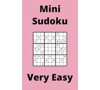 Pink Mini Sudoku Book, 9x9 Puzzles, 100 Pages, 5x8, Very Easy