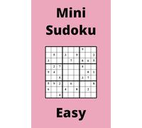 Pink Mini Sudoku Book, 9x9 Puzzles, 150 Pages, 5x8, Easy