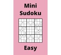 Pink Mini Sudoku Book, 9x9 Puzzles, 200 Pages, 5x8, Easy