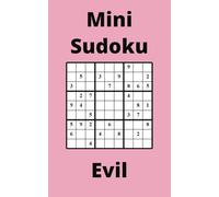 Pink Mini Sudoku Book, 9x9 Puzzles, 300 Pages, 5x8, Evil