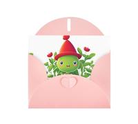 Pink MJHKXLJ - Biglietto di auguri perlato con stampa di Cappuccetto Rosso, busta inclusa, perfetto per Natale, compleanni, San Valentino, matrimoni e molto altro ancora