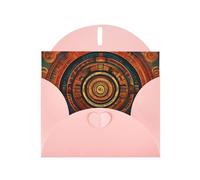 Pink MJHKXLJ Calendario Maya End of The World Stampe biglietto di auguri perlato - Busta inclusa - Perfetto per Natale, compleanni, San Valentino, matrimoni e molto altro ancora