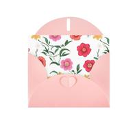 Pink MJHKXLJ Leonardo_Vision_XL_Flowers_3 stampe perlate biglietto di auguri - busta inclusa - perfetto per Natale, compleanni, San Valentino, matrimoni e altro ancora