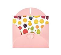 Pink MJHKXLJ Leonardo_Vision_XL_Fruit_Collection_2 stampe perlate biglietto di auguri - busta inclusa - perfetto per Natale, compleanni, San Valentino, matrimoni e altro ancora