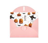 Pink MJHKXLJ Leonardo_Vision_XL_Halloween_3 stampe perlate biglietto di auguri - busta inclusa - perfetto per Natale, compleanni, San Valentino, matrimoni e altro ancora
