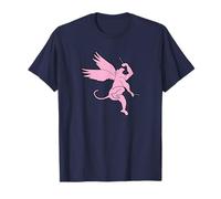 Pink Monkey Flying Rock Drummer Fun Music Lover Stampa Maglietta