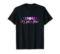 Pink Moon Phase Heart - I'll Get Over It... Grafica rosa Maglietta
