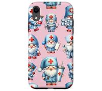 Pink Nurse Accessories For Women Cute Pattern Nursing Gnome Custodia per iPhone XR