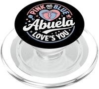 Pink Or Blue Abuela Loves You Hispanic Gender Reveal Grandma PopSockets PopGrip per MagSafe