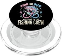 Pink Or Blue Welcome To The Fishing Crew Pesca Pescatore PopSockets PopGrip per MagSafe