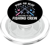 Pink Or Blue Welcome To The Fishing Crew Pesca Pescatore PopSockets PopGrip per MagSafe