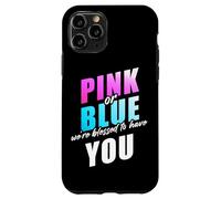 Pink or Blue We're Blessed... Christian Faith Gender Reveal Custodia per iPhone 11 Pro