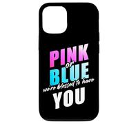 Pink or Blue We're Blessed... Christian Faith Gender Reveal Custodia per iPhone 12/12 Pro