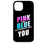 Pink or Blue We're Blessed... Christian Faith Gender Reveal Custodia per iPhone 13