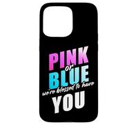 Pink or Blue We're Blessed... Christian Faith Gender Reveal Custodia per iPhone 15 Pro Max