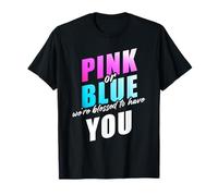 Pink or Blue We're Blessed... Christian Faith Gender Reveal Maglietta