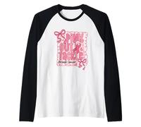 Pink out Affrontare Il Cancro al Seno Maglia con Maniche Raglan