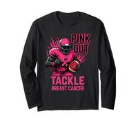 Pink out Tackle Breast Cancer Awareness American Football Maglia a Manica