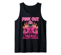 Pink out Tackle - Pallone da Calcio Contro Il Cancro al Canotta