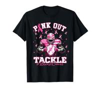 Pink out Tackle - Pallone da Calcio per Il Cancro al Seno, da Donna, Maglietta