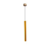 Pink Palm Lampada a Sospensione Moderna a LED a Tubo Lungo - Lanterna cilindrica antiruggine, faretto Semplice e cilindrico, Alluminio Impermeabile (Oro, Luce Bianca - 1 Confezione)