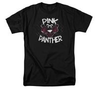 Pink Panther - Testa - T-Shirt A Maniche Corte Unisex Per Adulti - Nera
