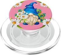 Pink Peacock Stuff For Girls Floral Daisy Mom Summer Gnome PopSockets PopGrip per MagSafe