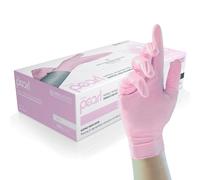 Pink Pearl Guanti Monouso in Nitrile Resistenti Senza Polvere e Senza Lattice