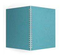 Pink Pig - Blocco da disegno, formato A4, carta bianca, colore: Turchese