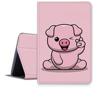 Pink Pig Custodia per iPad di 9a/8a/7a generazione 10,2" 2021/2020/2019, custodia pieghevole in pelle PU antiurto con funzione di accensione e spegnimento automatico per iPad da 10,2 pollici