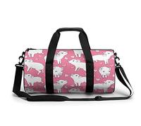 Pink Piggy Love Borsa da Palestra Portatile per Donne E Uomini Borsone da Viaggio per Sport Stampa Gymbag Divertente Yoga Bag