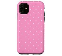 Pink Polka Dots Aesthetic Polkadots Minimalist Women Custodia per iPhone 11