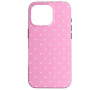 Pink Polka Dots Aesthetic Polkadots Minimalist Women Custodia per iPhone 16 Pro