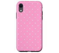 Pink Polka Dots Aesthetic Polkadots Minimalist Women Custodia per iPhone XR
