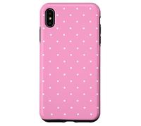 Pink Polka Dots Aesthetic Polkadots Minimalist Women Custodia per iPhone XS Max