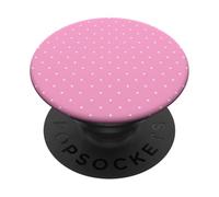 Pink Polka Dots Aesthetic Polkadots Minimalist Women PopSockets PopGrip Adesivo