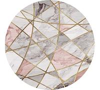 Pink Polycarbonate Gaming Floor Mat - 120cm Diameter Water-Resistant Super Grip for Medium Pile Carpet Ideal Chair & Yoga Mat Protector