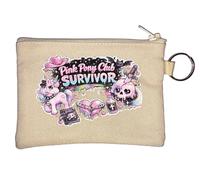 Pink Pony Club Survivor - Portamonete con portachiavi, colore: Beige