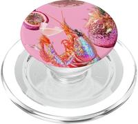 Pink Preppy Disco Ball Gamberetti Martini Cocktail Estate Divertente PopSockets PopGrip per MagSafe